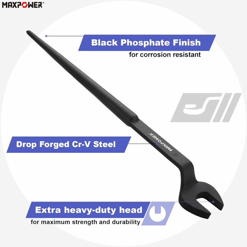 Max Power Spud Wrench, 1-1/8 inch Nominal Opening - Image 4